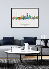 Yekaterinburg Cityscape | Yekaterinburg Skyline | Yekaterinburg Watercolor | Yekaterinburg Art Print | Yekaterinburg Painting Poster Artwork 1200