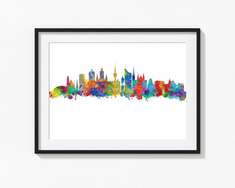 Leipzig Cityscapes | Leipzig Wall Art | Leipzig Art | Leipzig Print | Leipzig Wall Decor | Leipzig Artwork | Leipzig Skyline Leipzig City Artwork 626