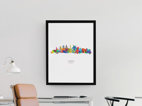 Leipzig Cityscapes | Leipzig Wall Art | Leipzig Art | Leipzig Print | Leipzig Wall Decor | Leipzig Artwork | Leipzig Skyline Leipzig City Artwork