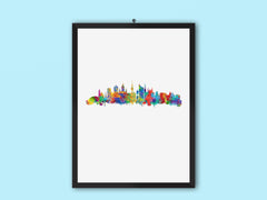 Leipzig Cityscapes | Leipzig Wall Art | Leipzig Art | Leipzig Print | Leipzig Wall Decor | Leipzig Artwork | Leipzig Skyline Leipzig City Artwork 628