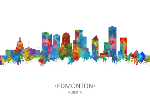 Edmonton Art Print | Edmonton Wall Art | Edmonton Print | Edmonton Cityscape | Edmonton Alberta | Edmonton Skyline | Edmonton Wall Art Cityscapes 348