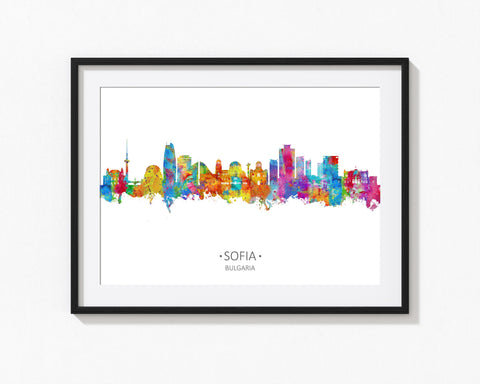 Sofia Art | Sofia Cityscapes | Sofia Poster | Bulgaria Wall Art | Sofia Wall Decor | Sofia Art Print | Sofia Bulgaria | Sofia City Sofia Wall Art 1028