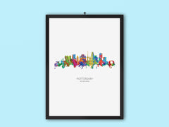 Rotterdam Art | Rotterdam Dutch Skyline | Rotterdam Poster | Rotterdam Print | Rotterdam Wall Art | Rotterdam Artwork | Rotterdam Holland 915