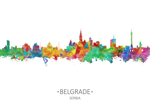 Serbia Art Print | Serbia Poster | Serbia Wall Art | Belgrade Poster Print | Belgrade Wall Art Decor | Serbia Cityscape | Belgrade Cityscapes 985