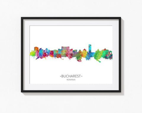 Romania Print | Bucharest, Romania Poster | Romania Wall Art | Bucharest Decor | Bucharest Wall Art Print | Bucharest Cityscapes | Bucharest City 909