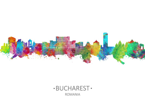 Romania Print | Bucharest, Romania Poster | Romania Wall Art | Bucharest Decor | Bucharest Wall Art Print | Bucharest Cityscapes | Bucharest City 909