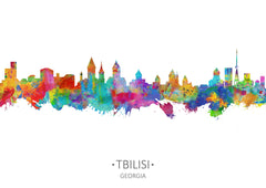 Tbilisi Georgia Cityscapes | Tbilisi Wall Art Print | Tbilisi Home Art Decor | Tbilisi Cityscape Painting | Tbilisi Home Lounge Poster Artwork 1072