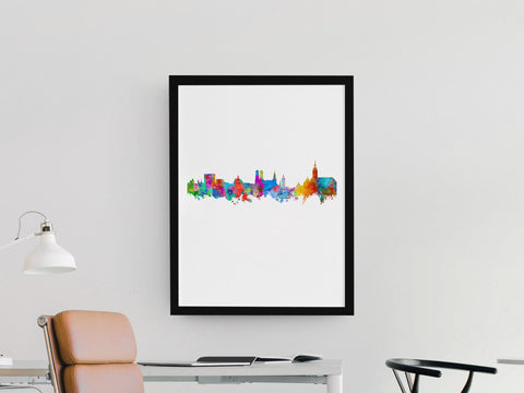 Munich Cityscapes | Munich Wall Art | Munich Art | Munich Print | Munich Wall Decor | Munich Artwork | Munich Skyline Munich City Artwork 769