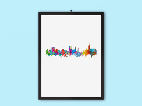 Munich Cityscapes | Munich Wall Art | Munich Art | Munich Print | Munich Wall Decor | Munich Artwork | Munich Skyline Munich City Artwork 769