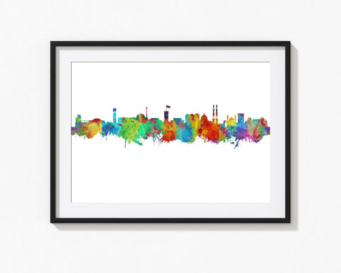 Kabul Skyline Wall Art | Afghani Art | Kabul Wall Art Decor | Afghani Print | Kabul Wall Art | Kabul City Scape Kabul City Skyline 19