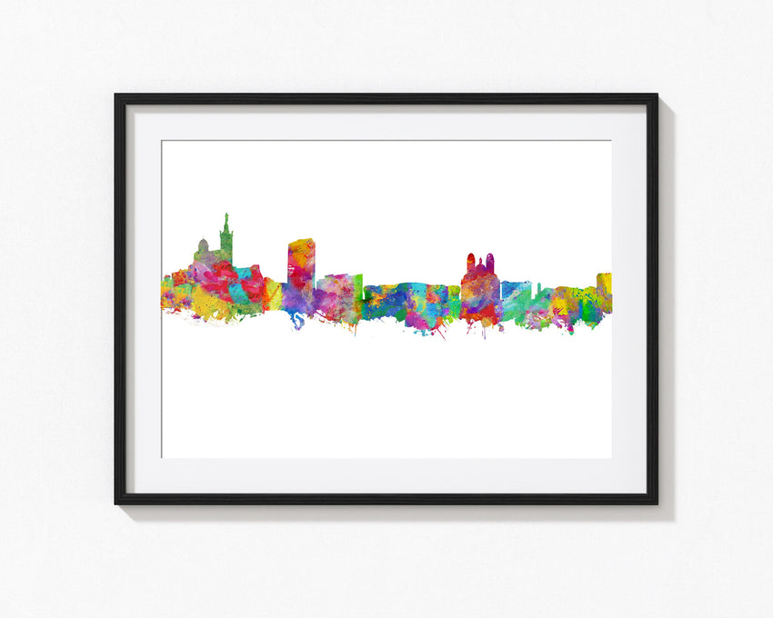 Marseille Cityscape | Marseille Poster | Marseille Art Print | Marseille Painting | Marseille Artwork | Marseille Cityscapes | Marseille Skyline 689