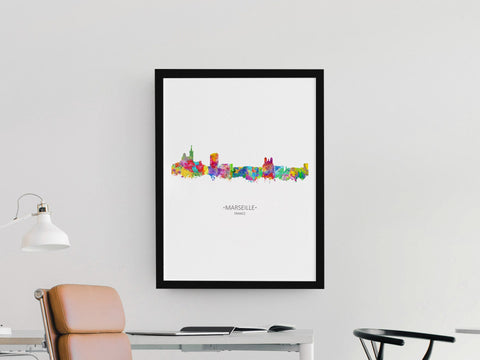 Marseille Cityscape | Marseille Poster | Marseille Art Print | Marseille Painting | Marseille Artwork | Marseille Cityscapes | Marseille Skyline 691