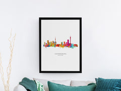 South Africa Skyline | Johannesburg Poster | Johannesburg Print | Johannesburg Art | Johannesburg Decor | Johannesburg City | Cityscapes | Artwork 1042