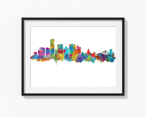 South Africa Poster | Durban Cityscapes | Durban South Africa | Durban Wall Art | Durban Decor | Durban Art Print | Durban Poster | Durban Skyline 1036