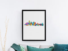 South Africa Poster | Durban Cityscapes | Durban South Africa | Durban Wall Art | Durban Decor | Durban Art Print | Durban Poster | Durban Skyline 1037