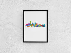 South Africa Poster | Durban Cityscapes | Durban South Africa | Durban Wall Art | Durban Decor | Durban Art Print | Durban Poster | Durban Skyline 1037