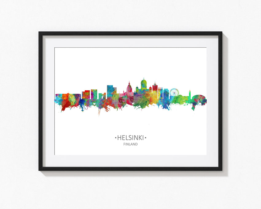 Finland Inspired | Helsinki Cityscape | Helsinki Art | Helsinki Poster | Helsinki Print | Helsinki Cityscapes | Helsinki Wall Art Painting Skyline 375