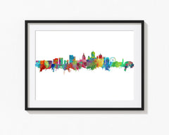 Finland Inspired | Helsinki Cityscape | Helsinki Art | Helsinki Poster | Helsinki Print | Helsinki Cityscapes | Helsinki Wall Art Painting Skyline 374