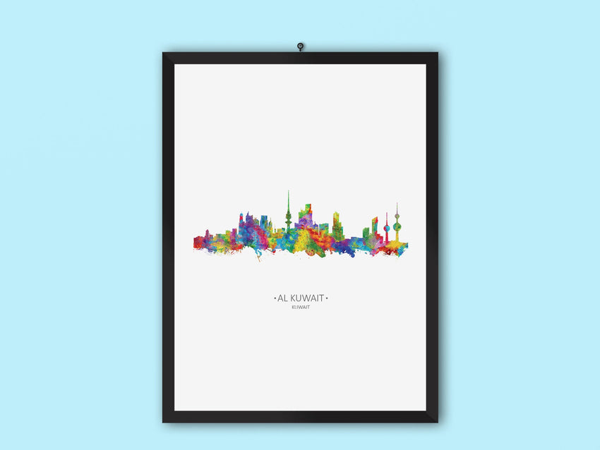 Al Kuwait Cityscape Wall Art | Kuwait Artwork | Kuwait Art for the Home | Al Kuwait Wall Decor | Kuwait Poster | Kuwait Cityscapes | Kuwait Cityscape Skyline 30