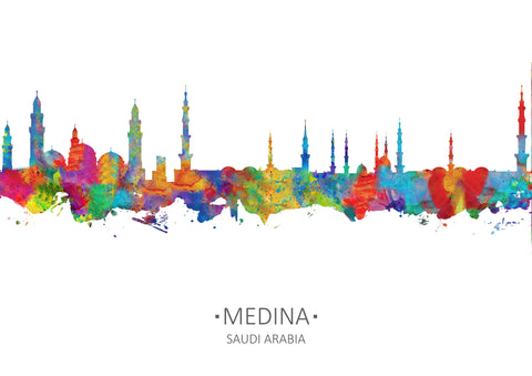 Medina, Saudi Arabia Print | Medina Decor | Medina Poster | Medina Cityscapes | Saudi Arabia Art Print | Saudi Arabia Poster Cityscapes Medina Wall Art 702