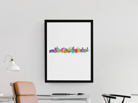 Sapporo | Top Japan Rainbow Print | Japan City Art Idea | Japan City Artwork | Japan City Art Print Cityscapes | Japan City Drawing