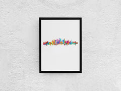 Holland Skyline | Dutch Cityscapes Ideas | Holland Cityscape | | Dutch Keepsake Print | Holland Memories Art | Dutch Souvenir Cityscapes Netherlands 448