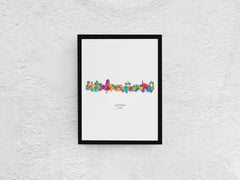 Accra, Ghana Skyline Wall Art Print | Accra City Art | Ghana Home Art Print | Accra Art & Decor | Colorful Ghana Art 15