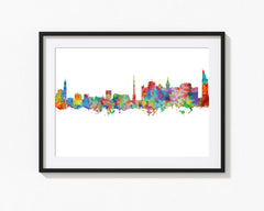 Montevideo, Uruguay Poster | Montevideo Art Print | Montevideo Wall Art | Uruguay Cityscapes Print | Montevideo Decor | Montevideo Skyline 739