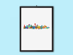 Kazakhstan | Central Asia/Asian Art | Astana Cityscapes | Astana Wall Art Decor | Astana Print | Astana Poster Kazakhstan Room Art for Home