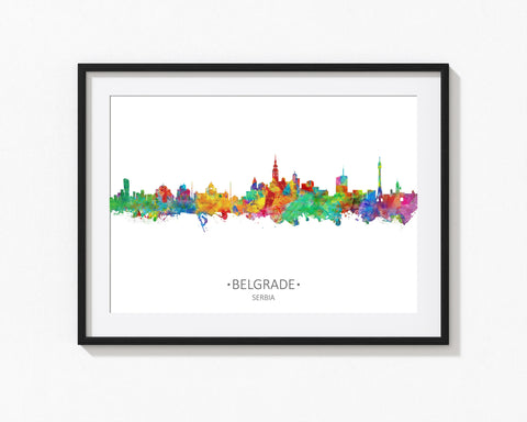 Serbia Art Print | Serbia Poster | Serbia Wall Art | Belgrade Poster Print | Belgrade Wall Art Decor | Serbia Cityscape | Belgrade Cityscapes 985