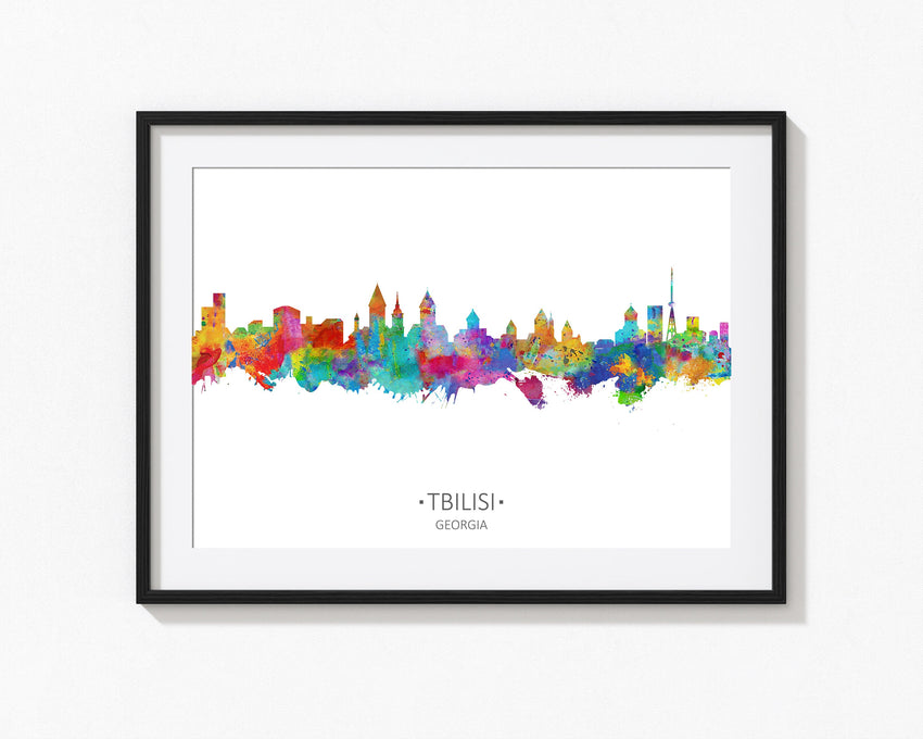 Tbilisi Georgia Cityscapes | Tbilisi Wall Art Print | Tbilisi Home Art Decor | Tbilisi Cityscape Painting | Tbilisi Home Lounge Poster Artwork 1072