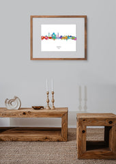 Agra, India Art Print Idea | India City Artwork | India City Art Cityscapes | India City Drawing | Agra Print | Unusual Skyline Wall Art Poster 24