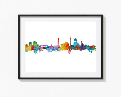 Tirana Skyline Wall Art | Tirana, Albania Poster Art | Albanian Wall Print | Tirana Art & Decor | Tirana Print | Tirana Poster Art 36