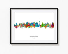 China_City_Art, China_City_Art_Gift, China_City_Art_Idea, China_City_Artwork, China_City_Print, China_City_Skyline, China_Cityscape, China_Cityscape_Art, China_Home_Artwork, China_Rainbow_Art, China_Wall_Artwork, Harbin, Harbin_China |FineLineArtCo