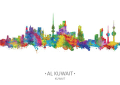 Al Kuwait City Art Print | Kuwait Decor | Kuwait Wall Art | Kuwait Wall Decor | Kuwait Poster | Kuwait Cityscapes | Kuwait Cityscape Skyline 32