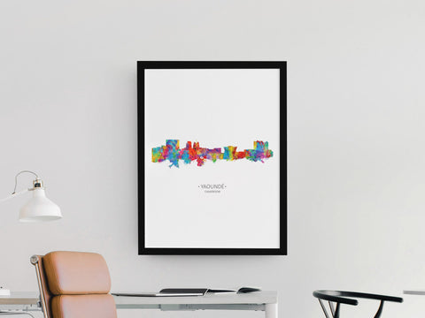 Yaounde, Cameroon Wall Art Decor | Cameroon Art Print | Cameroon Poster | Cameroon Cityscapes | Yaounde Print | Yaounde Decor 1197