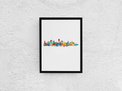 Kazakhstan | Central Asia/Asian Art | Astana Cityscapes | Astana Wall Art Decor | Astana Print | Astana Poster Kazakhstan Room Art for Home